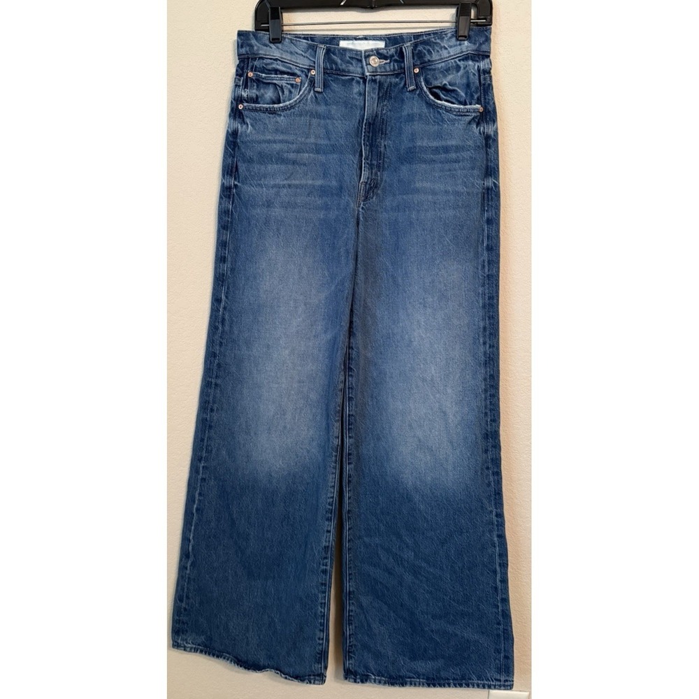 MOTHER The Ditcher Roller Zip Sneak Wide Leg Jeans Remember When Size 26